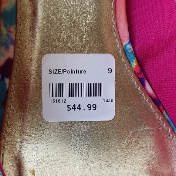 Christian Siriano watercolour high heel open toe 9 - Picture 4 of 10